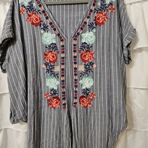 Entro embroidered top